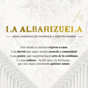 Bono Menú La Albarizuela.